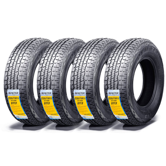 DEMETER Set 4 Radial Trailer Tires 205/75R15